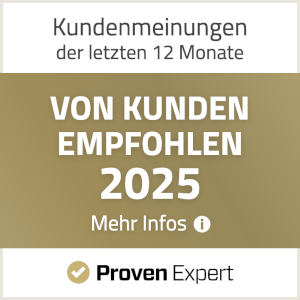 Bewertung - Von Kunden empfohlen